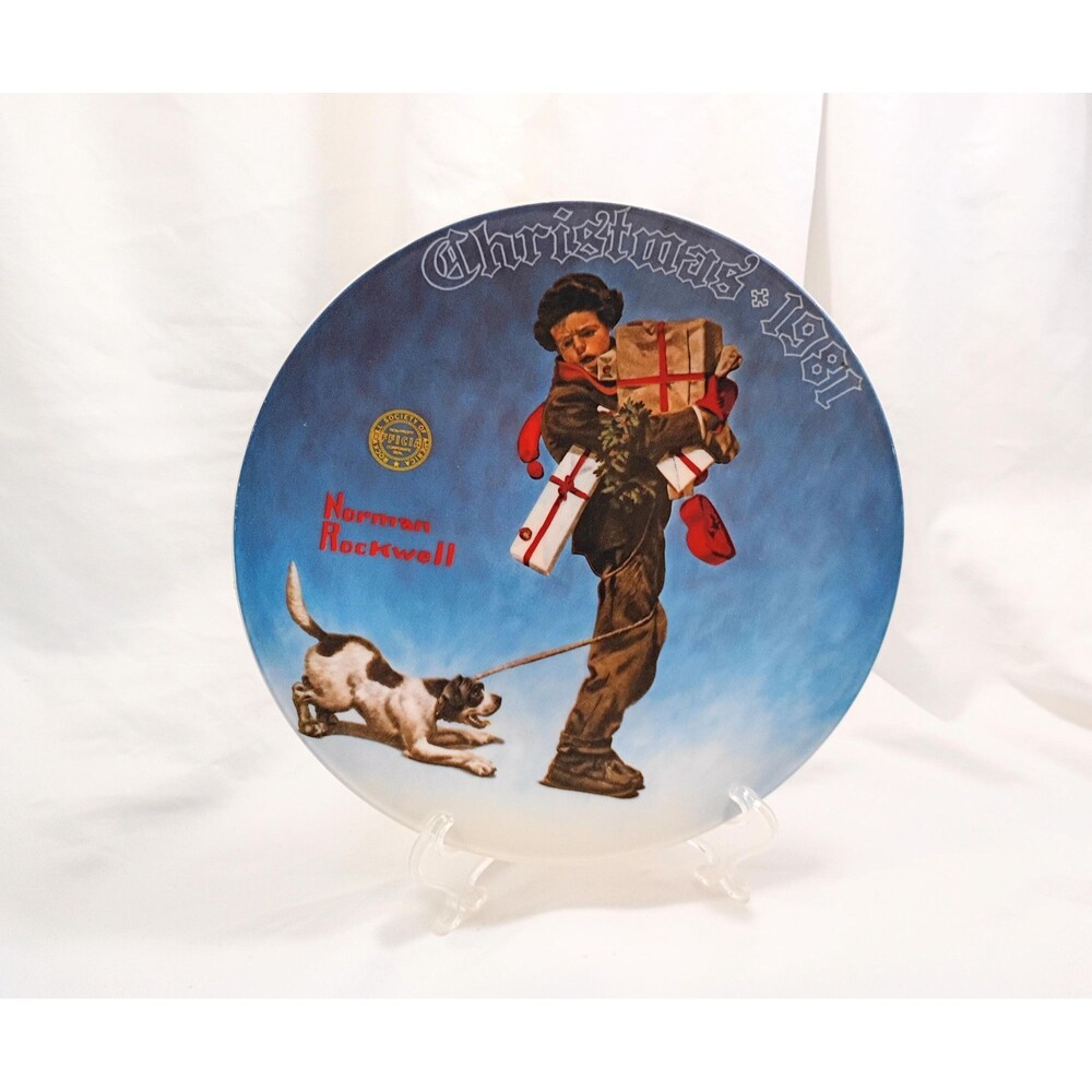 Norman Rockwell "Wrapped Up in Christmas" 1981 Collectors Plate